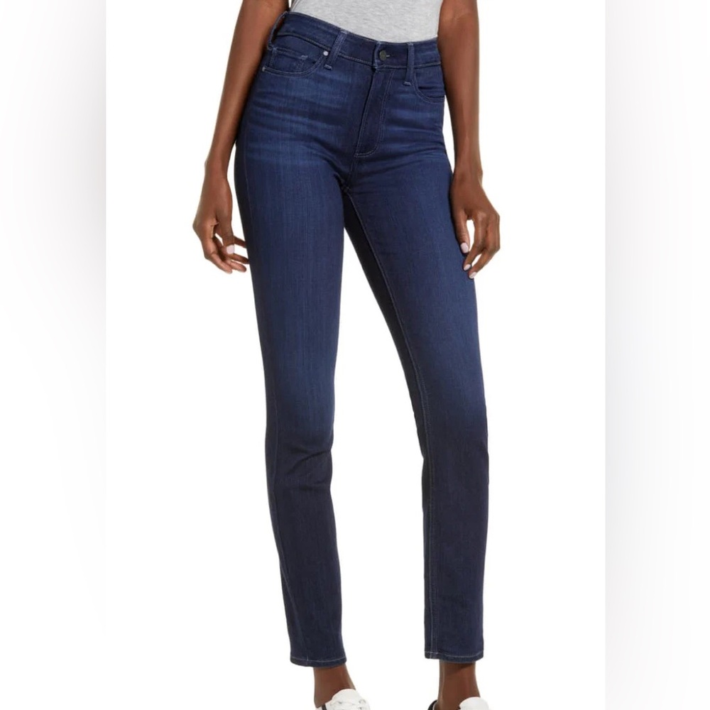 BNWT Paige Women’s Hoxton Mika Dark Blue Jeans Size 26